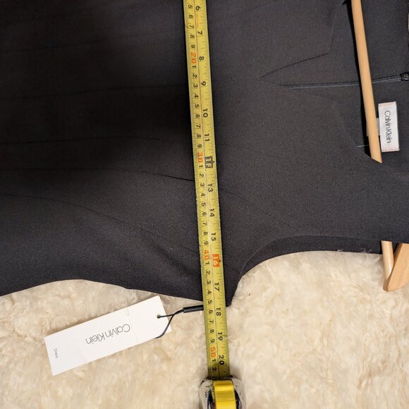 Women's Calvin Klein Black Mini Dress - Size 10, Christmas Gatherings New Year's - Picture 8 of 9